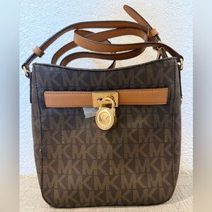 Michael Kors Hamilton Traveler Monogram Crossbody Bag NWOT